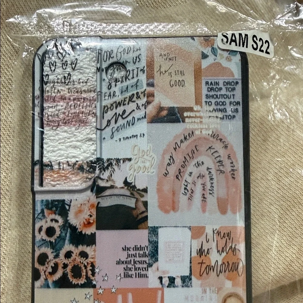 Samsung S22 Case with Artistic Collage Design